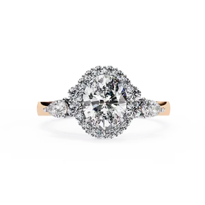Cautivador Anillo de Oro con Diamante Sintético Radiante de 2.00 Quilates, Delicados Detalles Laterales, Unisex, Anillo de Compromiso de Élite - Product Image 5
