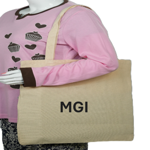 Custom Logo Printed 100% Cotton <b>Canvas</b> Tote Bag Eco-Friendly Large Designer Travel Reusable Shopping Tote with Washable Feature - Product Image 4