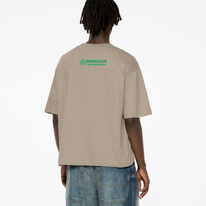 Camisetas de Verano de Alta Calidad para Hombre, de Manga Corta, Tejidas, Holgadas, Transpirables, 100% Algodón, Ecológicas, con Hombros Caídos y Corte Cuadrado - Product Image 2