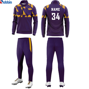 Trajes de fútbol personalizados de gran venta con logo, ropa deportiva con cremallera de un cuarto, sudaderas que mantienen el calor, ropa de entrenamiento para equipos de fútbol, chándales. - Product Image 3