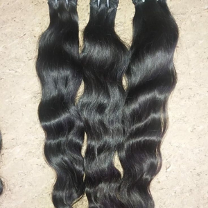 Cabello Humano Virgen Hindú Natural Oscuro 1B con Ondas Profundas Mkvvk, Tejido de Cabello Humano que se Puede Teñir y Permanencenciar, 100 g, Doble Trama a Máquina - Product Image 4