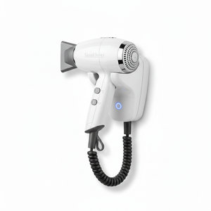 Suministros para Hoteles y Accesorios para Salones de Belleza: Secador de Pelo Ligero de Polipropileno Montado en la Pared con Botón de Seguridad para Uso en Habitaciones - Product Image 2