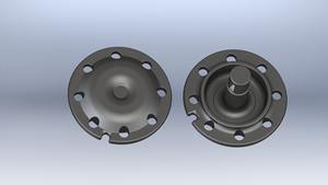 Embout de tige à bride avec couvercle d'extrémité et capuchon de roulement (Fer coulé/Acier moulé/Alliage d'aluminium) Yogi Engineering, embout de tige couramment utilisé - Product Image 5