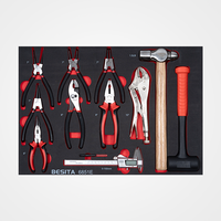 Solution d'outils de montage et de démontage de boîte de vitesses de 242 pièces avec armoire à outils à roulettes
