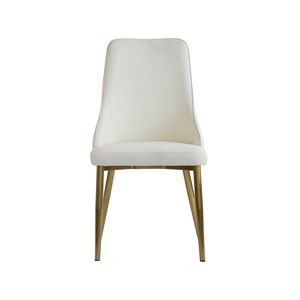 Set Moderno di 2 Sedie da Pranzo in PU e Spugna con Gambe in Legno Massello e Metallo per Ristoranti e Soggiorni - Product Image 4