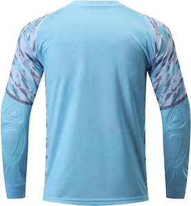 Goalkeeper <b>Padding</b> Men's Soccer Compression Shirt Vintage Style Canvas Fabric Custom Color & Logo <b>Padded</b> Jersey - Product Image 2