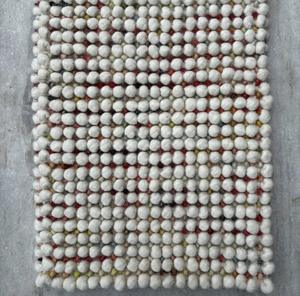 Alfombra de Diseño Abstracto con Textura de Guijarros, Tejida a Mano, Color Marfil, Sensación de Lana Natural, Ecológica, Antideslizante, Diseño Minimalista para un Ambiente Moderno y Acogedor - Product Image 6