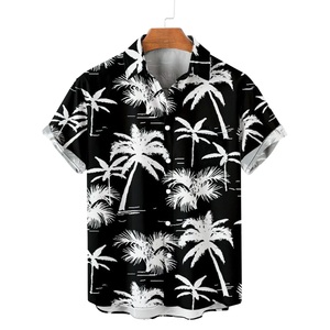 Nouvelle Collection Été – Chemises Hawaïennes Décontractées pour Hommes, 100% Polyester, Infroissables, Respirantes, à Boutons, Imprimées, Manches Courtes, Idéales pour la Plage et les Vacances (ODM) - Product Image 2