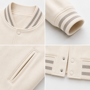 Stylish varsity layer offering breathable comfort smooth texture and timeless athletic charm for casual street inspired <b>wardrobe</b> - Product Image 6
