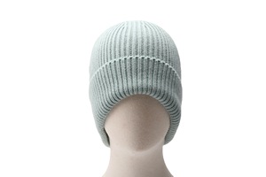 Bonnet d'hiver unisexe en acrylique tricoté à revers, couleur unie, vierge, de haute qualité, personnalisable avec logo, vente en gros - Product Image 5