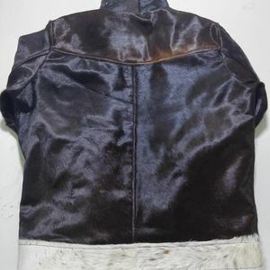 <b>Men's</b> Genuine <b>Leather</b> Shirt <b>Jacket</b> Animal Print Turn-down Collar Casual Regular Fit Autumn Style - Product Image 5