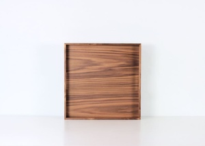 Wood Serving <b>Tray</b> with Handles Foldable Stackable Lacquer Bathroom <b>Storage</b> for Home Decor and Living Room Decor - Product Image 2