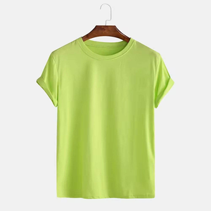 # Camisetas de Cuello Redondo Personalizadas al por Mayor, 100% Algodón, Hombros Caídos, Ajuste Delgado de Alta Calidad para Hombre - Product Image 2