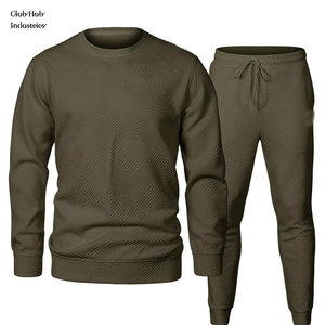 Conjunto Deportivo Informal de 2 Piezas con Capucha para Hombre, Ropa Deportiva Informal con Capucha, Conjunto Deportivo de 2 Piezas para Hombre, Conjunto de Entrenamiento para Gimnasio - Product Image 1