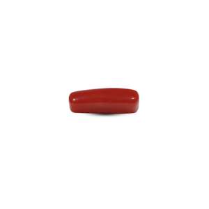 Natural Red Coral Loose Gemstone 6.1 Carat Rough Bead for Fine Jewelry - Product Image 3