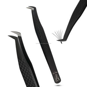 Best Lash Extension Tweezers Fiber Tip 90° Boot Volume Lash Tweezers Stainless Steel <b>Precision</b> <b>Tool</b> - Product Image 1