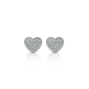 Pendientes de Diamante en Forma de Corazón, Corte Brillante, Solitario, 8 Quilates, Plata con Baño de Rodio, Joyería de Lujo para Mujer, Compromiso, Boda - Product Image 4