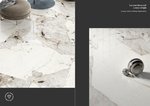 Baldosa de Porcelana Contemporánea de 120x180 cm, 9 mm de Grosor, Acabado Brillante, Antideslizante y Resistente a los Ácidos para Aplicaciones en Pisos y Paredes - Product Image 6