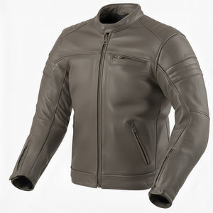 Blousons en cuir PU pour hommes, coupe slim, style motard, printemps-automne, noir et bleu, décontractés, coupe-vent, techniques imprimées, Plus - Product Image 5