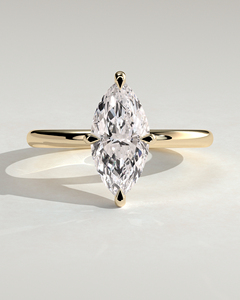 แหวนเพชรเม็ดเดี่ยวทรงมาร์คีส์ 2.25 กะรัต เพชรแล็บโกรว์ E VVS2 ทองคำแท้ 14K แหวนหมั้นสุดหรู ปี 2026 - Product Image 1