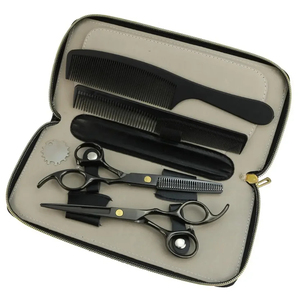 2026 New Arrival Wholesale 7 Inch And 6.5 Inch <b>Long</b> Stainless Steel Hair Grooming Barber Scissors <b>Shears</b> Kit For Sale - Product Image 1