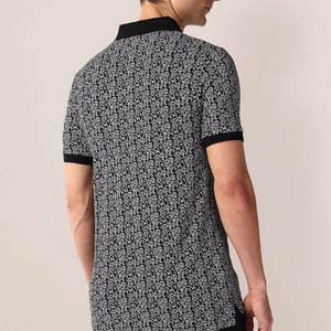 Polo de luxe imprimé pour homme de haute qualité, en coton, avec logo, grandes tailles, service OEM, design personnalisé - Product Image 6