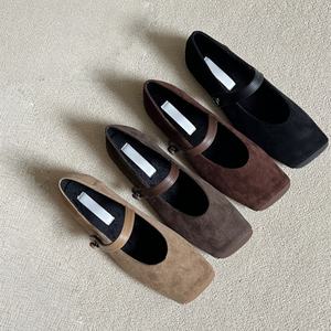 2026 New Model Flats-Low-Heeled PU Upper <b>Closed</b>-<b>Toe</b> Back Strap Flats Sexy Flat <b>Heels</b> Casual Daily Shoes for Women - Product Image 4