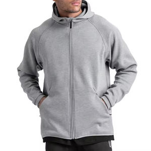 Sudadera con Capucha para Hombre, Personalizada con Logotipo OEM, Deportiva, Casual, con Mangas Raglán, para Invierno, con Cierre y Adornos, 100% Algodón - Product Image 1