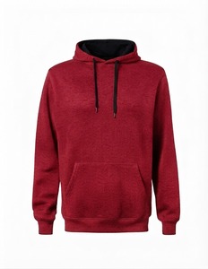 Sweat-shirt à capuche épais pour homme, logo brodé personnalisé, impression en relief, doublure en satin de soie, coupe oversize, écologique, vente en gros - Product Image 3