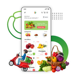 บริการพัฒนาแอปสั่งซื้อของชำแบบตามต้องการ บริการสั่งซื้อของชำออนไลน์ตามความต้องการ |   แอปพลิเคชันมือถือสำหรับ Android และ iOS - Product Image 1