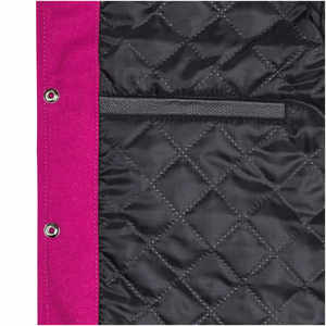 Chaqueta Varsity Corta de Béisbol para Hombre, con Mangas de Cuero y Logotipo Personalizado del Fabricante OEM, Bordado Negro, para Parejas, Estilo Universitario - Product Image 6