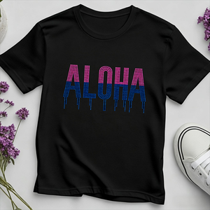 เสื้อสเวตเชิ้ตคอกลมพิมพ์ลาย Aloha Rhinestone ทรงปกติ แขนปกติ ยูนิเซ็กส์ สวมใส่สบาย ผลิตจากผ้าถัก ระบายอากาศได้ดี เป็นมิตรต่อสิ่งแวดล้อม - Product Image 3