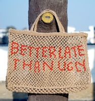 Nouvelle Tendance 2025 : Sac Messager Bohème pour Femme avec Broderie Initiale, en Jute, Haute Qualité, Écologique, Léger et Grande Capacité