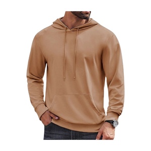 Sweats à capuche unisexes 100% coton, respirants, anti-rétrécissement, doublés, à motif uni, tricotés, à fermeture éclair, écologiques, élégants et confortables - Product Image 2