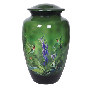 Urne funéraire élégante en marbre violet avec finition brillante pour un hommage commémoratif intemporel - Product Image 5