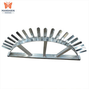 Estante de exhibición de fuegos artificiales de alta calidad, 2 pulgadas, 19 disparos individuales, forma de Luna, aleación de aluminio ajustable, fila de tiro de Metal - Product Image 1