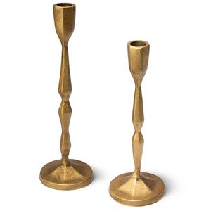 Elegant <b>Brass</b> Candle <b>Holder</b> for Dining Table Mantel Shelf Home Decoration and Ambient Candle Display - Product Image 1