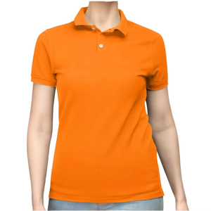 Custom 2026 Premium <b>Orange</b> Unisex <b>Polo</b> Shirt Custom Logo available Short Sleeves Breathable 100% Cotton - Product Image 4