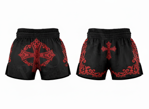 Shorts de Muay Thai de haute qualité, vente en gros directe d'usine, shorts d'entraînement de kick-boxing, shorts d'arts martiaux respirants personnalisés pour hommes - Product Image 3