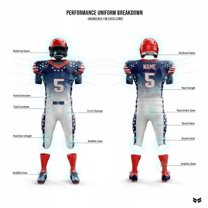 Protective Gear Club Training Customized Your Own Design American Football Uniforms High Performance Custom Made Full Kits - Product Image 2