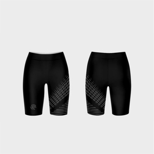 Pantalones cortos de ciclismo negros para hombre con patrón geométrico, ropa interior acolchada sin costuras para entrenamiento en carretera - Product Image 1
