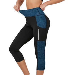 Pantalones de Yoga de Cintura Alta para Mujer, Antiestáticos, con Bolsillos, en Varios Estilos, de Spandex/Nylon, Ecológicos y de Secado Rápido, Gran Venta - Product Image 4