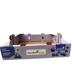 Caja de Cartón Corrugado para Arándanos con Impresión Personalizada, Embalaje Resistente para el Transporte de Bayas, Disponible al Mejor Precio - Product Image 5