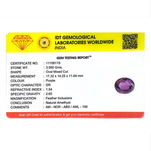Loose Amethyst Gemstone 17.8 Carat Faceted Heart Oval Emerald Cut 4x6mm 6mm for Fine Jewelry - Product Image 4