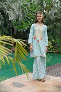 Wholesale Price Designer Summer Lawn Formal Stitched Breathable Customizable <b>Kids</b> Salwar Kameez Daily Wear Casual Dresses - Product Image 4