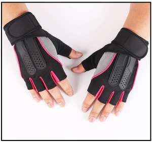 Guantes de Verano de Medio Dedo con Pantalla Táctil, de Cuero, con Protección Rígida en los Nudillos, Transpirables y Anti-Impacto para Ciclismo, Fitness y Deportes al Aire Libre - Product Image 2