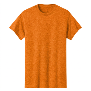 Camiseta de punto de manga corta con cuello redondo para hombre, 100% algodón, ajuste holgado, verde jaspeado liso, estilo casual, ROLEIN, anti-bolitas, de secado rápido - Product Image 4