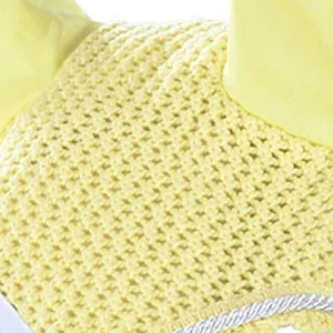 Wholesale Elegant Lightweight Breathable <b>Fly</b> Veil Washable for Equestrian Brands Ear Bonnet Crochet Horse Ear Bonnet - Product Image 3