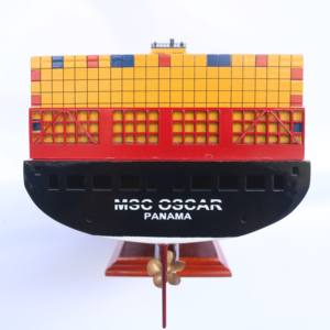 MSC OSCAR - Buque de Carga Comercial - Maqueta de Barco de Madera para Exhibición, Colección o Regalo de Recuerdo - Product Image 3
