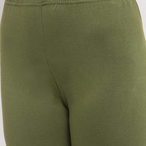 Leggings Deportivos Color Verde Oliva para Mujer al por Mayor, Leggings Cómodos para Yoga, Pantalones de Yoga con Cintura Elástica, Servicio OEM - Product Image 5